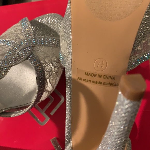 Brand new with box silver heels - Picture 6 of 7